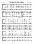 Free Choir Sheet Music – To God Be The Glory – Michael Kravchuk