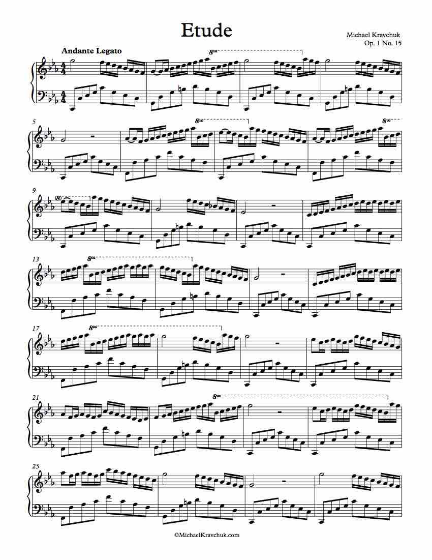 Etude Op. 1 No. 15 - By Michael Kravchuk