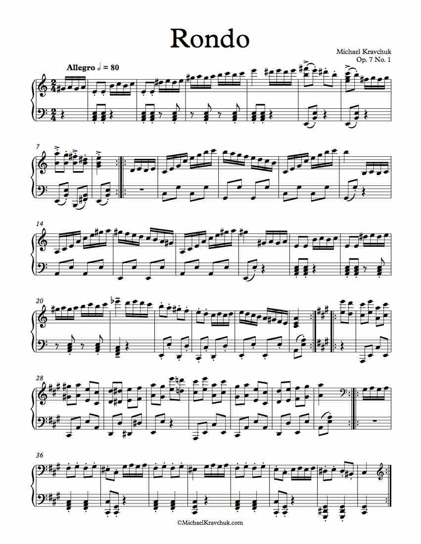 Rondo Op. 7 No. 1 - By Michael Kravchuk