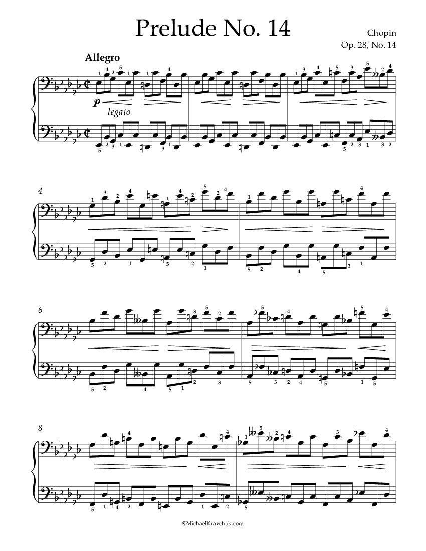 Chopin - Prelude Op. 28 No. 14