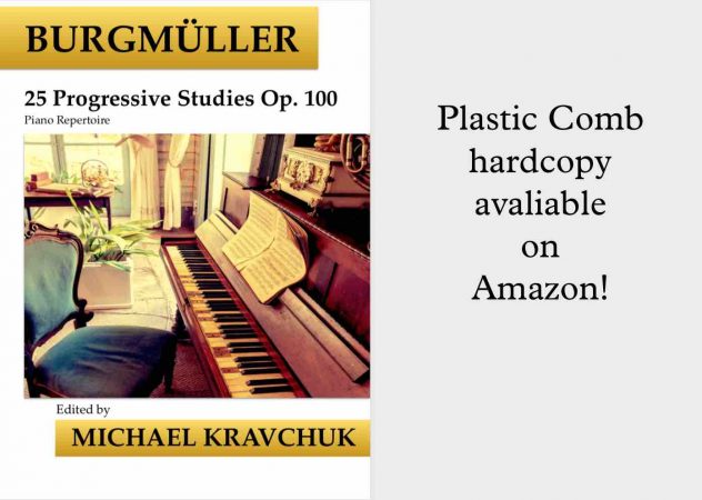Free Piano Sheet Music Arabesque Op 100 No 2 By Burgmuller Michael Kravchuk