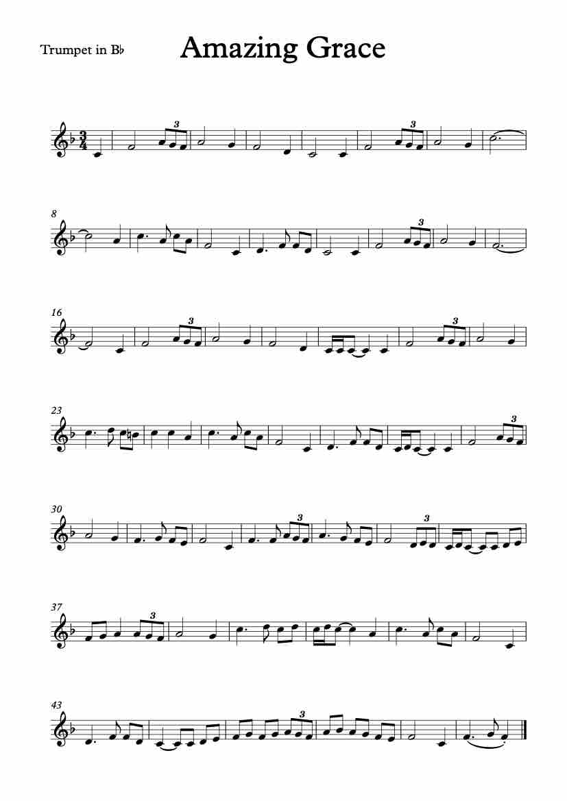 Abide With Me Trumpet Sheet Music