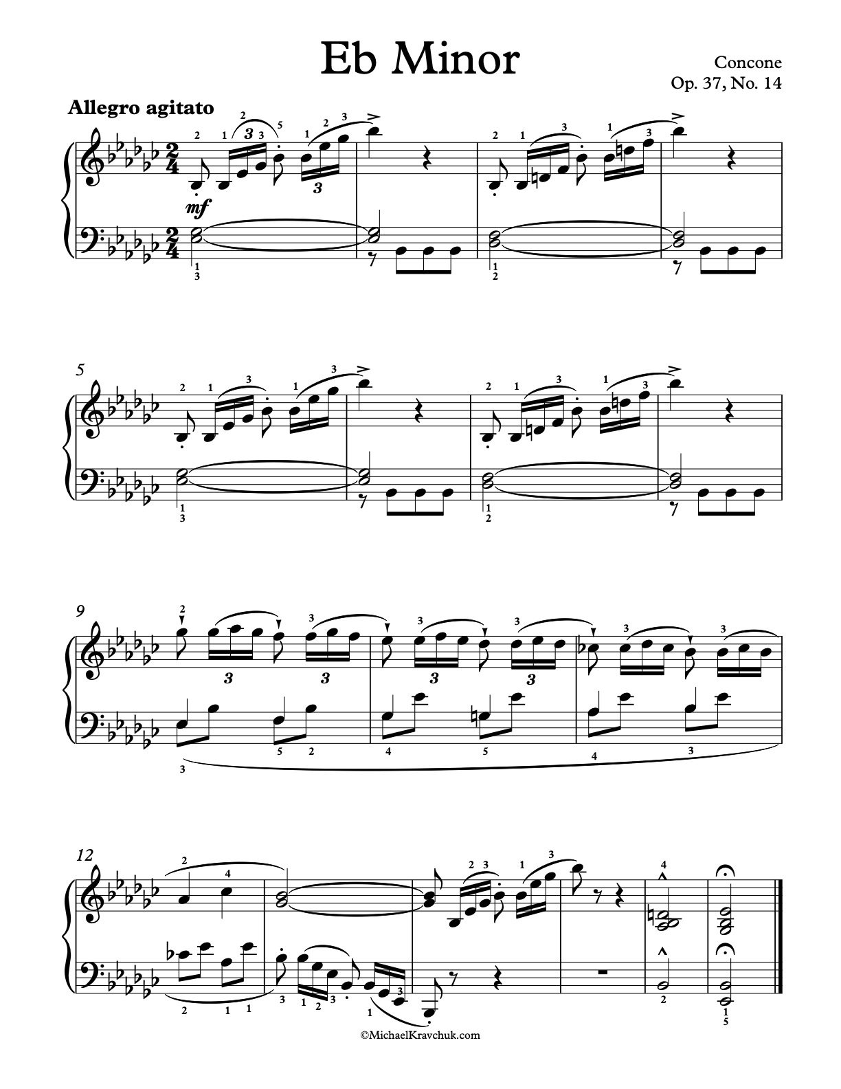 24 Preludes Op. 37, No. 14 Piano Sheet Music
