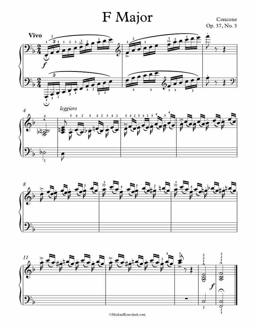 24 Preludes - Op. 37 No. 3 Piano Sheet Music