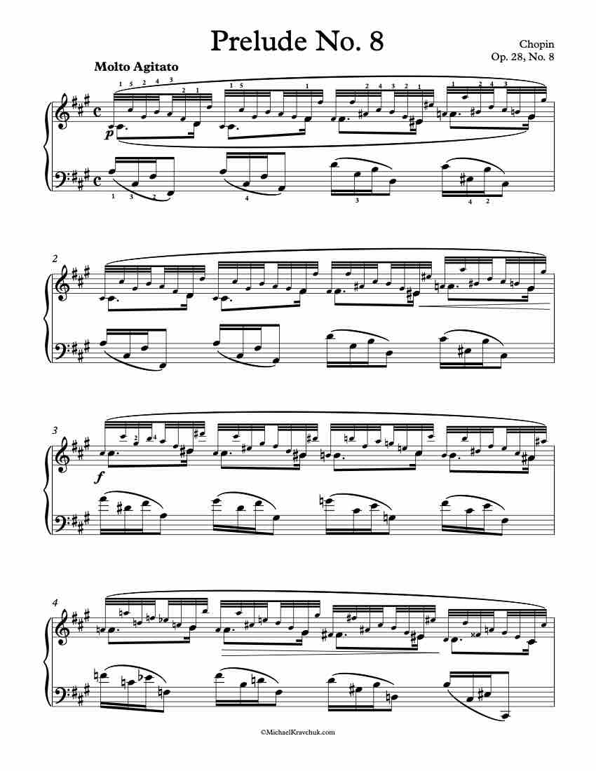Chopin - Prelude Op. 28, No. 8