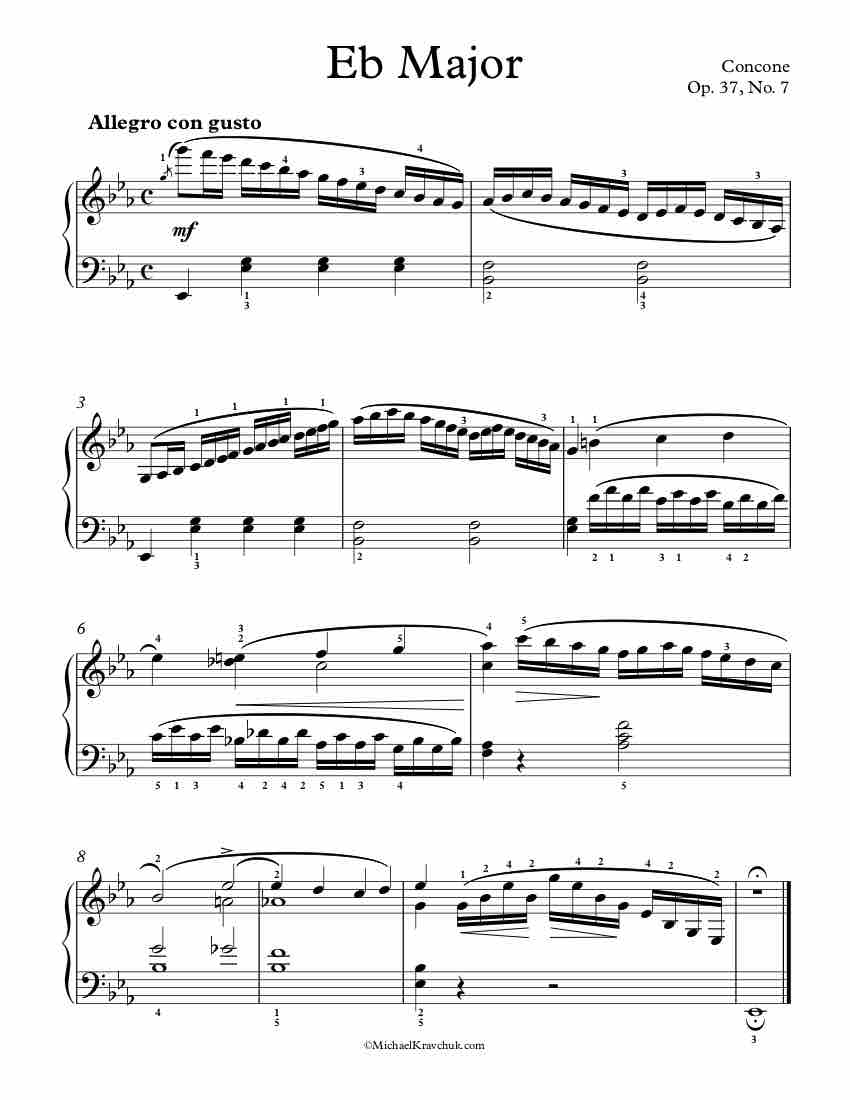 Op. 37, No. 7 Piano Sheet Music