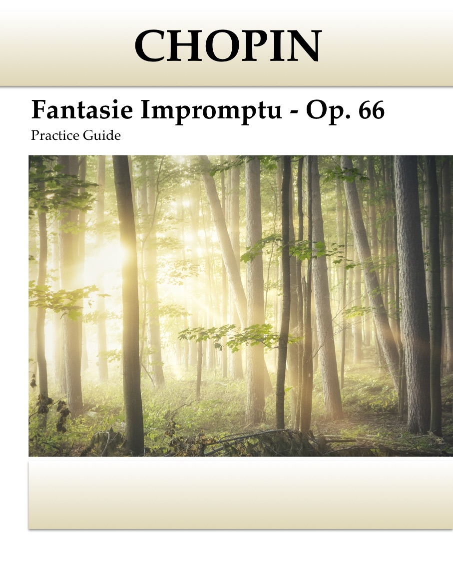 Chopin Fantasie Impromptu – Practice Guide Cover KDP